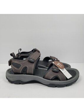 Khombu Barracuda River Comfort Men's Dark Brown Sandals US Size 11M NWT